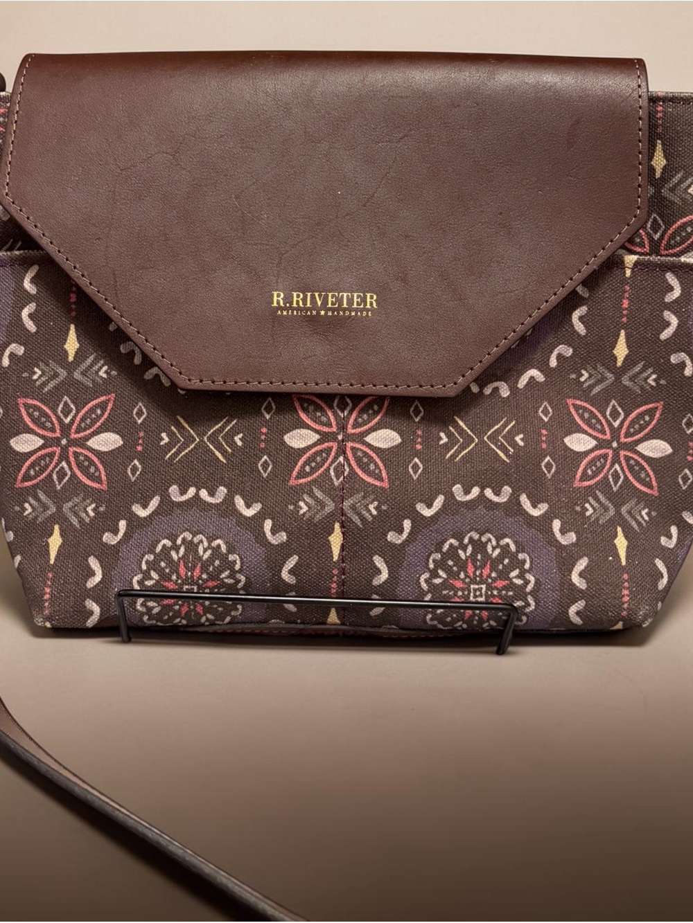 ⭐️ R. Riveter Canvas & Leather Envelope Crossbody Bag ⭐️